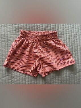 Nike Baby Purple and Coral Polka Dot Athletic Shorts